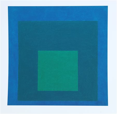 ALBERS JOSEF (1888 - 1976) Omaggio al quadrato: Splendente. Fotolitografia....