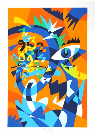 NESPOLO UGO (n. 1941) Senza titolo. Serigrafia. Cm 50,00 x 70,00. III/L....