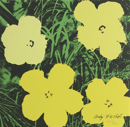 WARHOL ANDY (1928 - 1987) Poppy Flowers. Litografia. Cm 60,00 x 60,00....