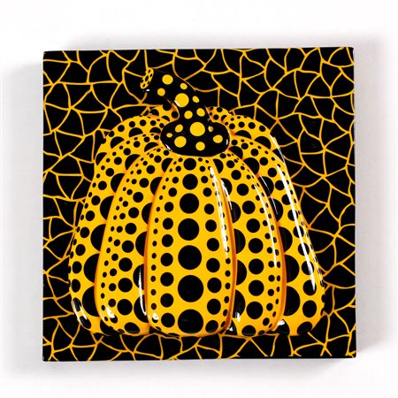 KUSAMA YAYOI (n. 1929) Pumpkin. Magnete. Cm 9,00 x 9,00. KUSAMA YAYOI (n....