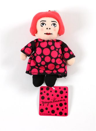 KUSAMA YAYOI (n. 1929) Doll. Tessuto. Cm 8,00 x 12,00. Al retro firma a...