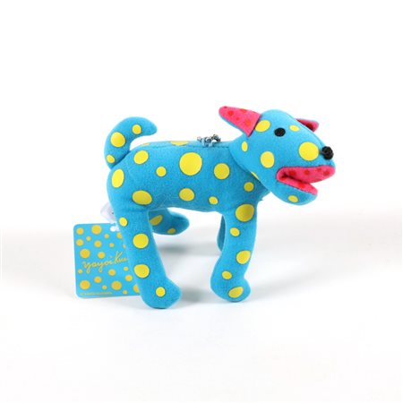 KUSAMA YAYOI (n. 1929) Lotto composto da n.2 oggetti. Pink dog. Blue dog....