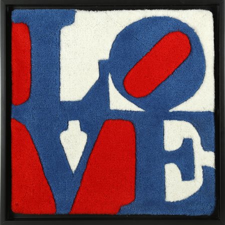 INDIANA ROBERT (n. 1928) Czech - LOVE. Tappeto. Cm 39,00 x 39,00. N. 236. Al...
