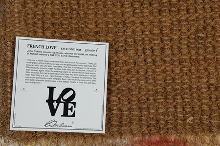 INDIANA ROBERT (n. 1928) French Love. Tappeto. Cm 51,00 x 51,00. Edizione per...