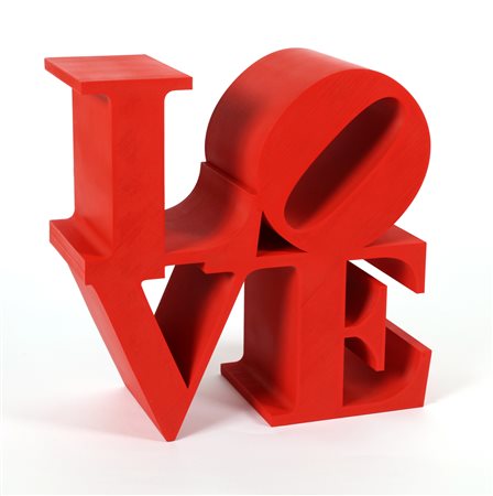 INDIANA ROBERT (n. 1928) LOVE. Resina. Cm 33,00 x 29,00 x 15,00. Riproduzione...