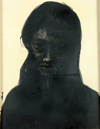 VENTURI MARINO Senza titolo. 1965. Pastello su carta. Cm 48,00 x 68,00. Firma...