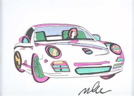 LODOLA MARCO (n. 1955) Senza titolo. Tecnica mista su cartoncino. Cm 42,00 x...