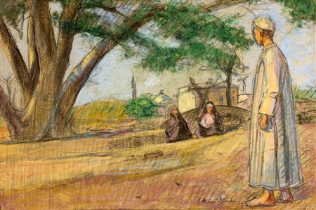 BACCI ORAZIO (n. 1941) Senza titolo. Pastello su cartone. Cm 31,00 x 47,00....