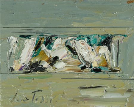 SCATIZZI SERGIO (1918 - 2009) Senza titolo. Olio su tavola. Cm 30,00 x 20,00....