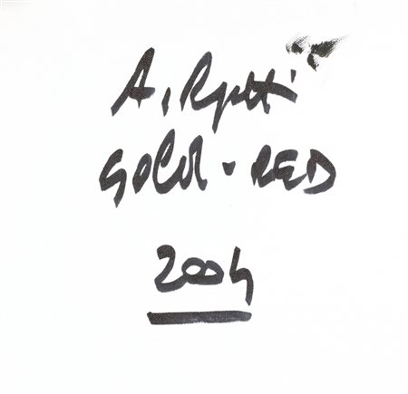 RAPETTI ALFREDO (n. 1961) Gold - red. 2004. Tecnica mista su tela. Cm 40,00 x...