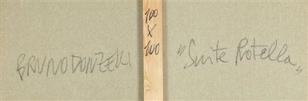 DONZELLI BRUNO (n. 1941) Suite Rotella. Tecnica mista su tela. Cm 100,00 x...