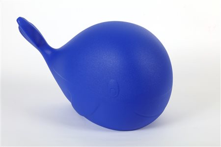 RIZZETTI CARLO (n. 1969) The Rainbow Whale Blu. Plastica dura colorata. Cm...