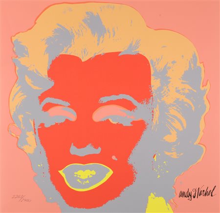 WARHOL ANDY (1928 - 1987) Marilyn Monroe. . Serigrafia. Cm 60,00 x 60,00....