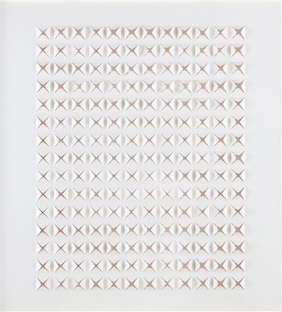 DADAMAINO (1935 - 2004) Senza titolo. Llitografia su carta fustellata. Cm...