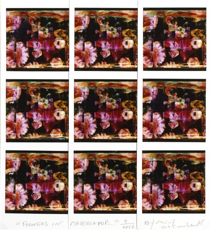 GALIMBERTI MAURIZIO (n. 1956) Flowers in Materiapop... 2017. Mosaico di...