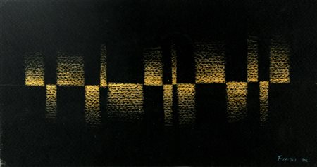 FINZI ENNIO (n. 1931) Senza titolo. 1976. Tecnica mista su carta. Cm 33,00 x...