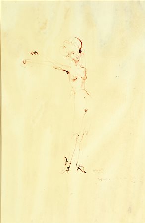 COLOMBOTTO ROSSO ENRICO (n. 1925) Senza titolo. 1969. Tecnica mista su carta....