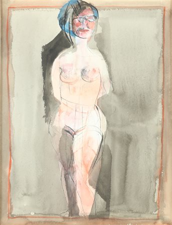 CASSINARI BRUNO (1912 - 1992) Senza titolo. 1961. Tecnica mista su...