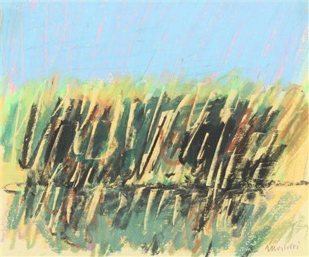 MORLOTTI ENNIO (1910 - 1992) Senza titolo. Pastello su carta. Cm 35,00 x...