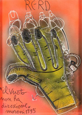 MORENI MATTIA (1920 - 1999) Il vuoto non ha direzione. 1995. Tecnica mista su...