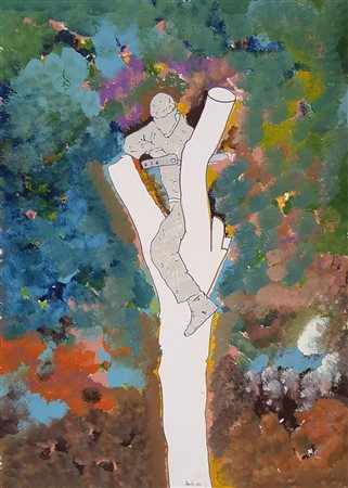 MAMBOR RENATO (n. 1936) Senza titolo. 2008. Tecnica mista su carta. Cm 70,00...