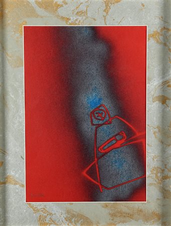 LAI MARIA (1919 - 2013) Senza titolo. 1997. Acrilico su cartone. Cm 25,00 x...