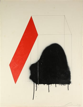 SCANAVINO EMILIO (1922 - 1986) Senza titolo. 1969. Tecnica mista su...