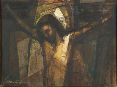 CERRA MIRTA (1904 - 1986) Senza titolo. Olio su tela applicato su cartone. Cm...