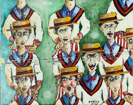 DURIEZ JEAN PIERRE (n. 1949) Senza titolo. 2015. Acrilico su tela. Cm 81,00 x...