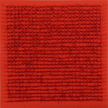 AUBERTIN BERNARD (1934 - 2015) Tableau Clous. 1971. Chiodi su tavola. Cm...