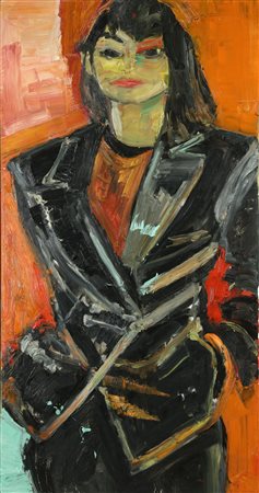 FRANGI GIOVANNI (n. 1959) Assunta Taylor. 1992. Olio su tela . Cm 80,00 x...