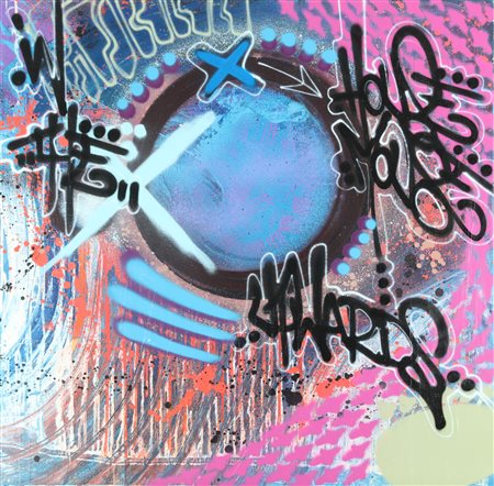 TOXIC (n. 1965) In the house mouse. 2007. Spry e acrilico su tela. Cm 100,00...