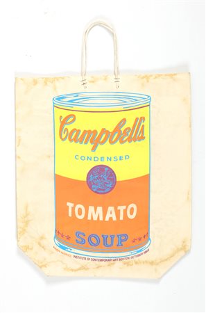 WARHOL ANDY (1928 - 1987) Shopping bag Campbell's soup. 1966. Carta. Cm 44,00...