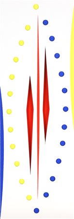 LUGGI GINO (n. 1935) TL- 24.Vertical writing. 2008. Acrilico su pvc. Cm 16,00...