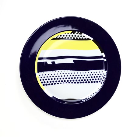 LICHTENSTEIN ROY (1923 - 1997) Kunstlerplatzteller. Piatto in ceramica. Cm...