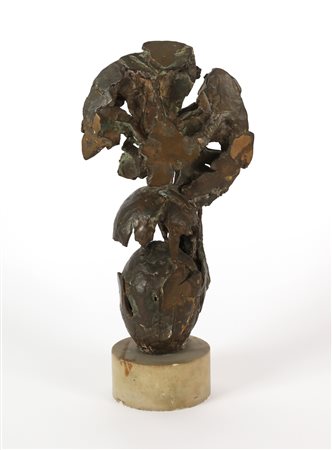 FABRIS TONI (1915 - 1989) Senza titolo. Bronzo, base in marmo. Cm 19,00 x...