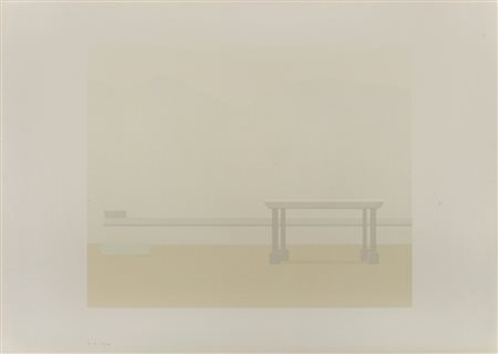 ANTONIO CALDERARA (1903 - 1978) Senza titolo Serigrafia, es. 16/150 49,4 x...