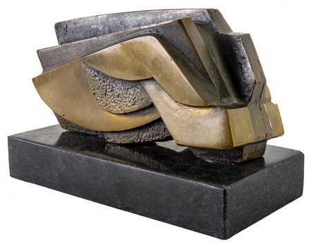 GUALTIERO MOCENNI (1935) Senza titolo 1976 Scultura in bronzo 15 x 30 x 9,5...