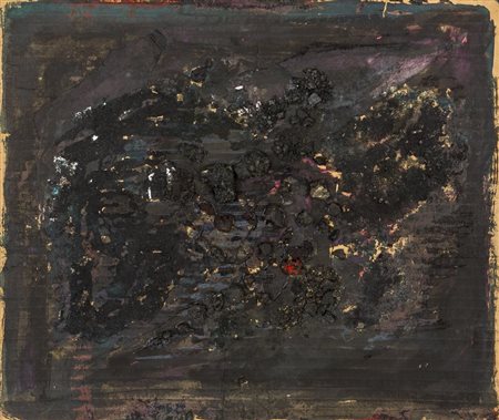 GIUSEPPE SPAGNULO (1936 - 2016) Senza titolo 2009 Tecnica mista su cartone 38...