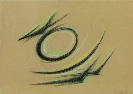 CARMELO CAPPELLO (1912 - 1996) Senza titolo 1969 Tecnica mista su carta 35 x...
