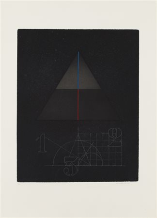 WALTER VALENTINI (1928)Numero oltre il visibile, 1982Acquaforte...