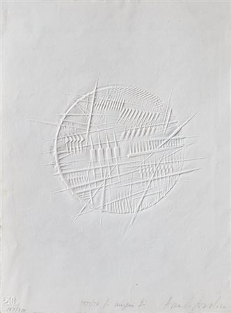 ARNALDO POMODORO (1926)Lotto unico composto da:Senza TitoloCalcografiacm...