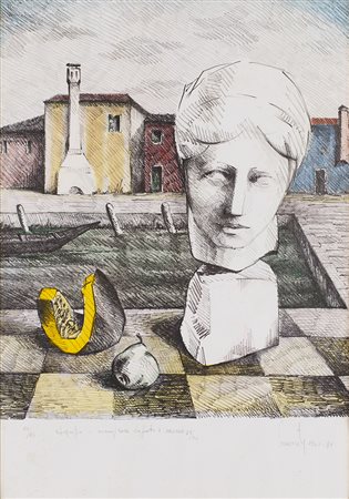 LORENZO PIEMONTI (1935-2015)Senza Titolo, 1960-1981Litografia colorata a...