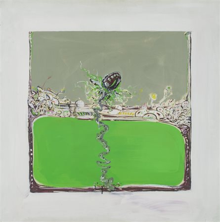 GIANCARLO OSSOLA (1935-2015)Giosuè che trapassa un habitat barbaricoOlio su...