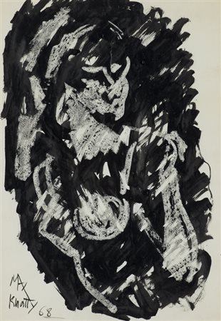 MAX KUATTY (1930-2011)Senza Titolo, 1968Tecnica mista su cartacm 40x28Firma e...