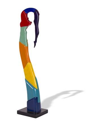 DARIO BREVI (1955)Senza Titolo, 2002Scultura in legno dipintocm 92x20x20Firma...