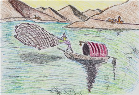 DAVIDE BAROGGI (1974)Senza TitoloPastelli su cartacm 21x31Firma al fronte