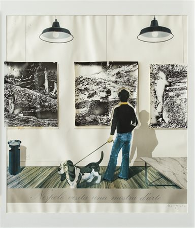 UGO NESPOLO (1941)Senza TitoloPoster con applicazioni di fotografie...