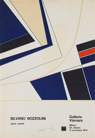 SILVANO BOZZOLINI (1911-1998)Senza Titolo, 1974Manifesto della mostra...