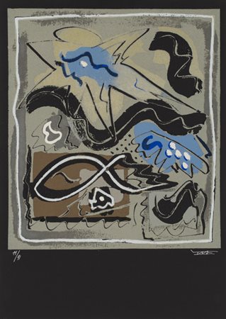 BERTÉSenza TitoloSerigrafia polimaterica sabbiatacm 70x50Firma e numerazione...